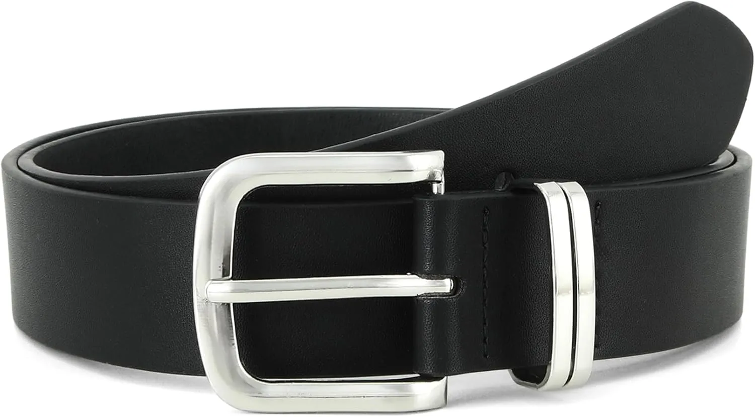 Earnda Women's Leather Belts for Jeans Dresses, Gold Buckle Casual Ladies Waist Belt 1.30" Width