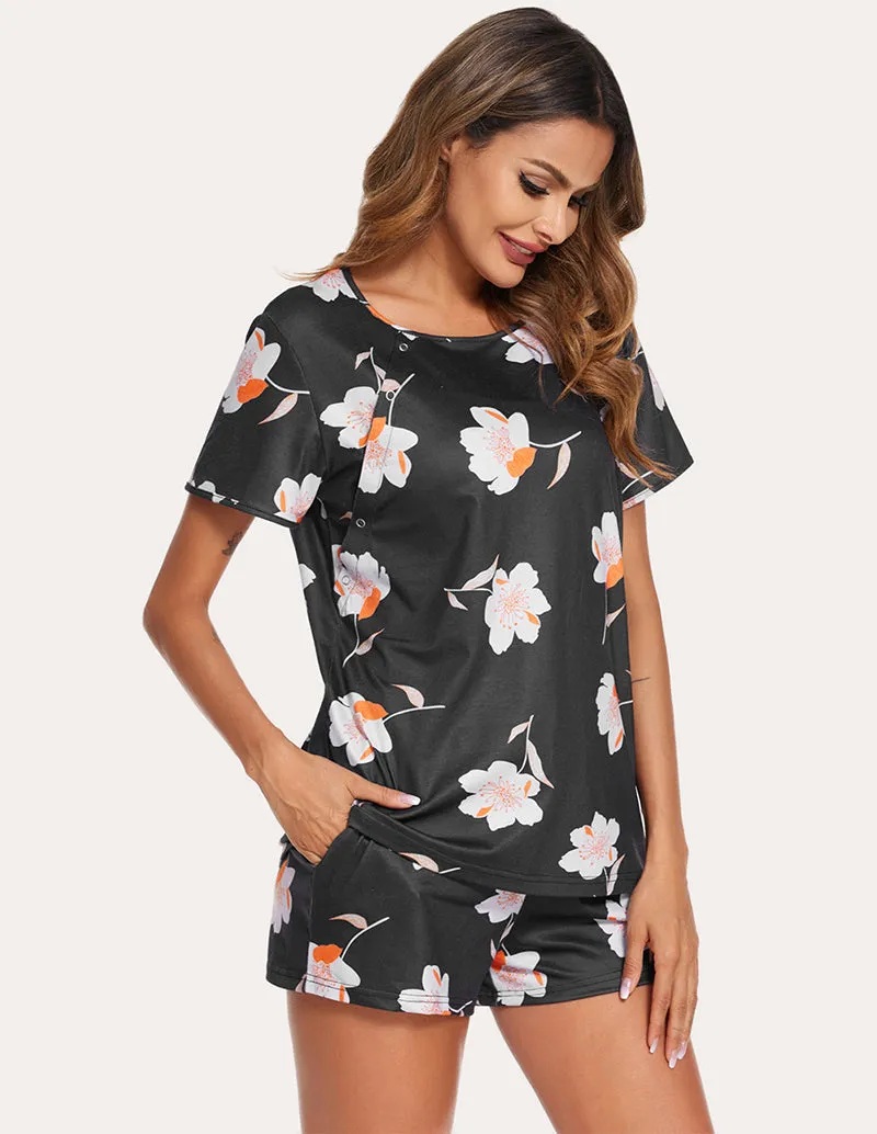 Ekouaer Soft Breastfeeding Pajama Set (US Only)
