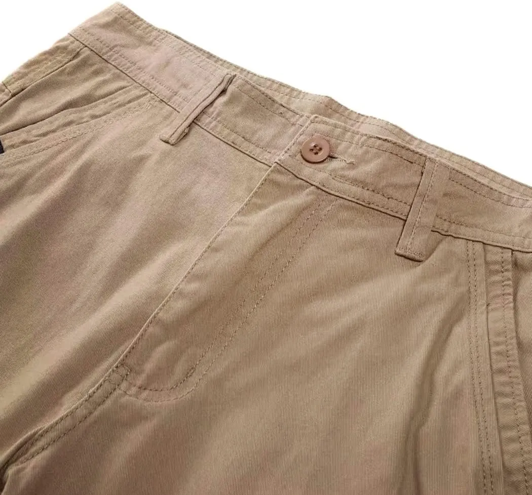 EXEKE Men's Slim-Fit 9" Flat Front Chino Shorts