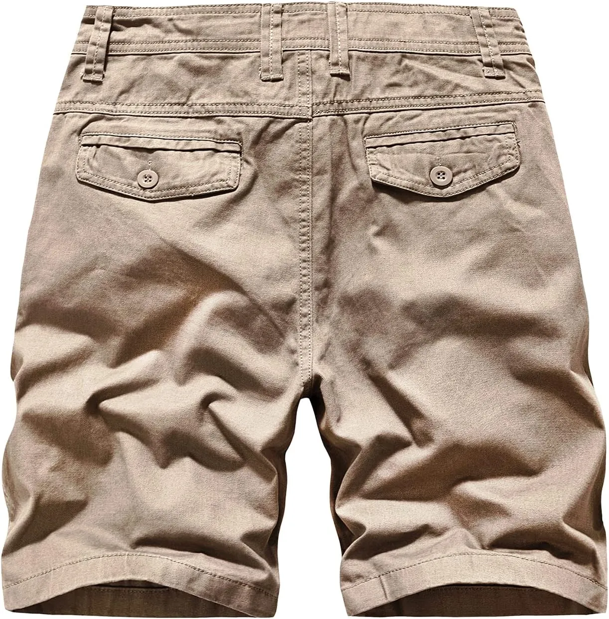 EXEKE Men's Slim-Fit 9" Flat Front Chino Shorts