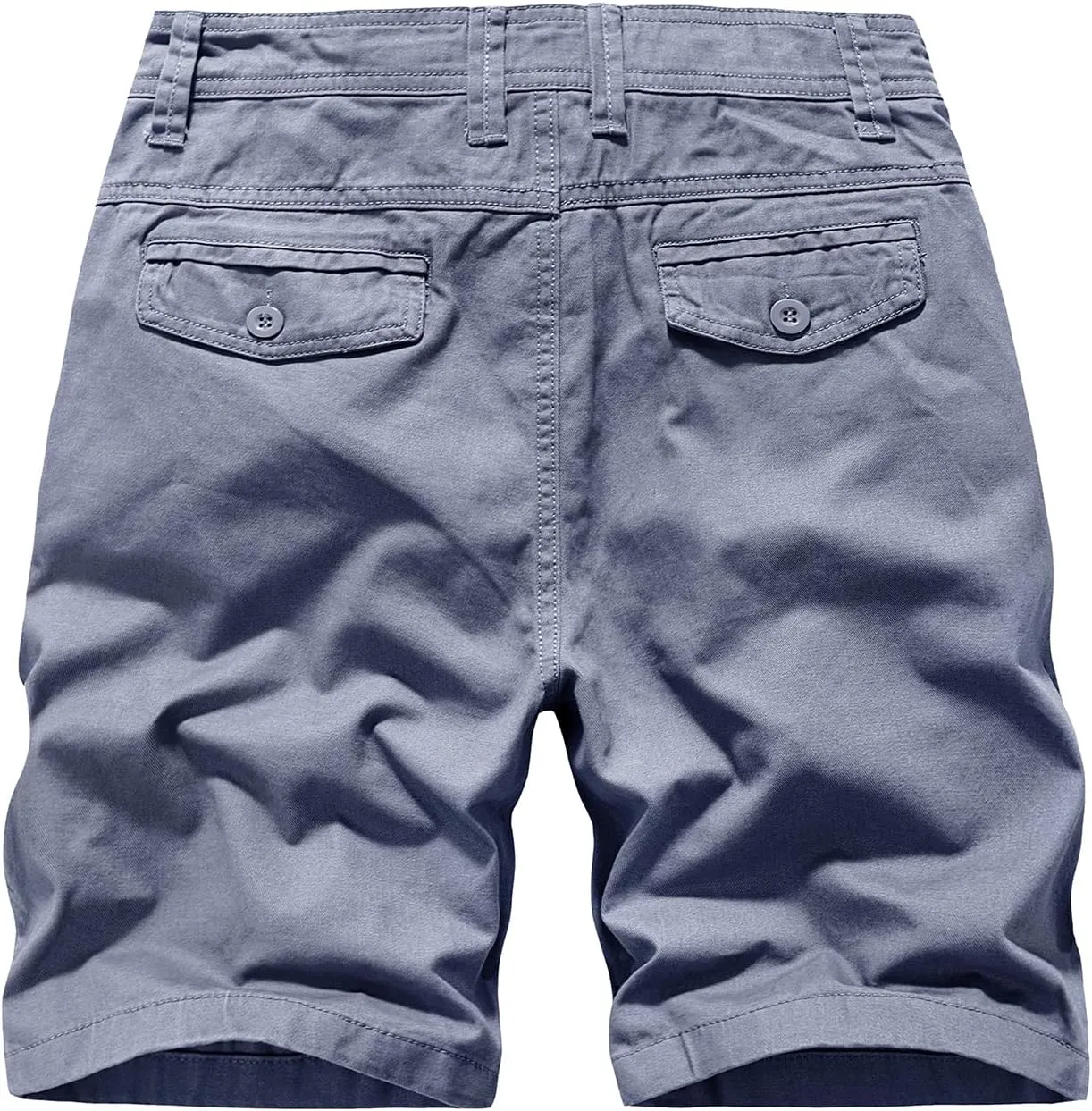 EXEKE Men's Slim-Fit 9" Flat Front Chino Shorts