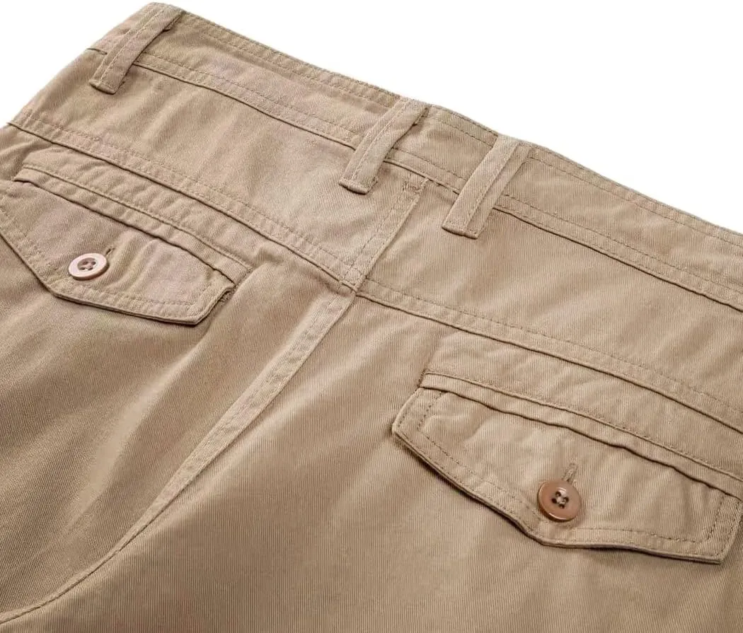 EXEKE Men's Slim-Fit 9" Flat Front Chino Shorts