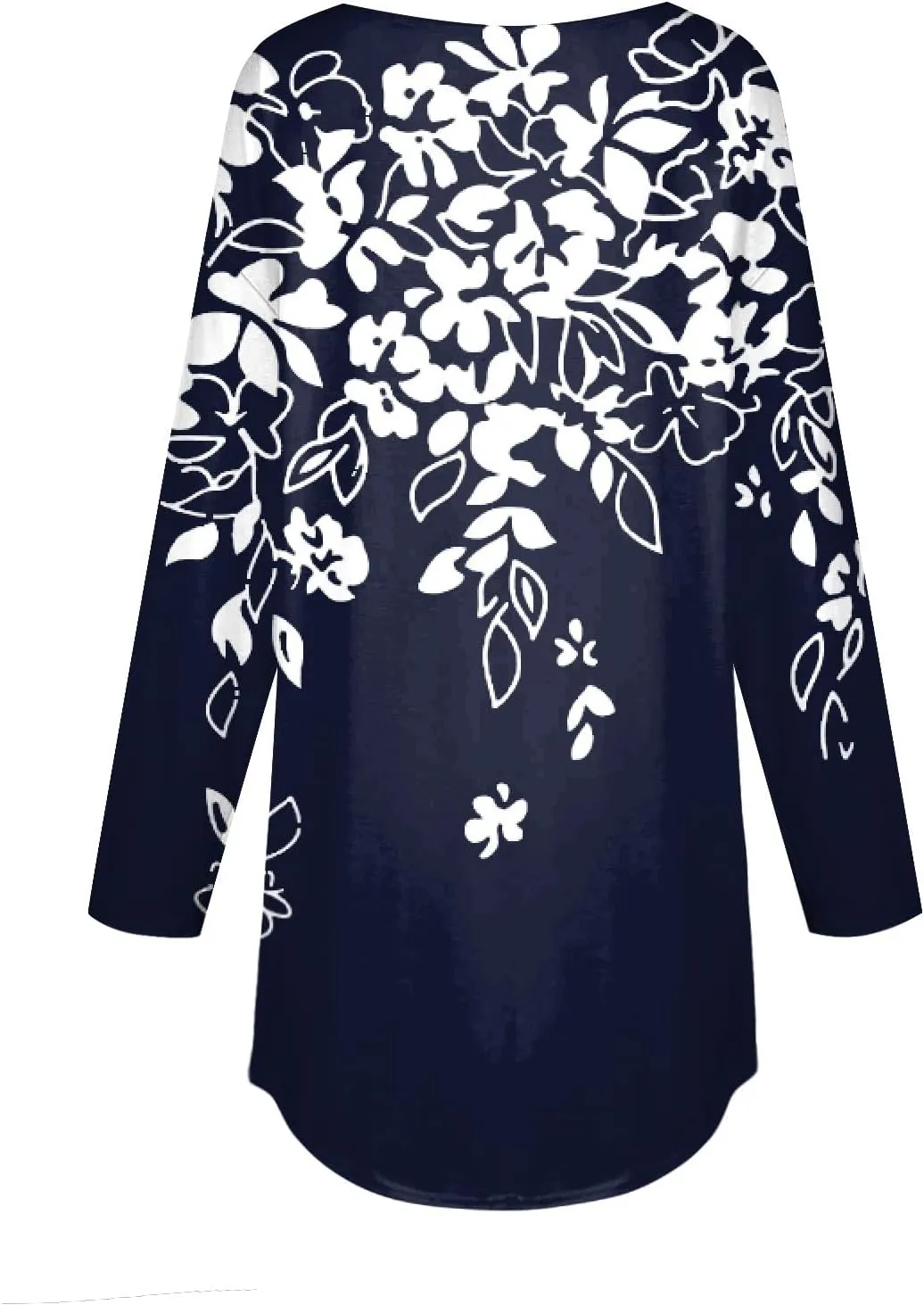 Fall Outfits for Women Solid Long Sleeve Outfits Round Neck Hide Belly Pullover Tops Casual Loose T Shirt