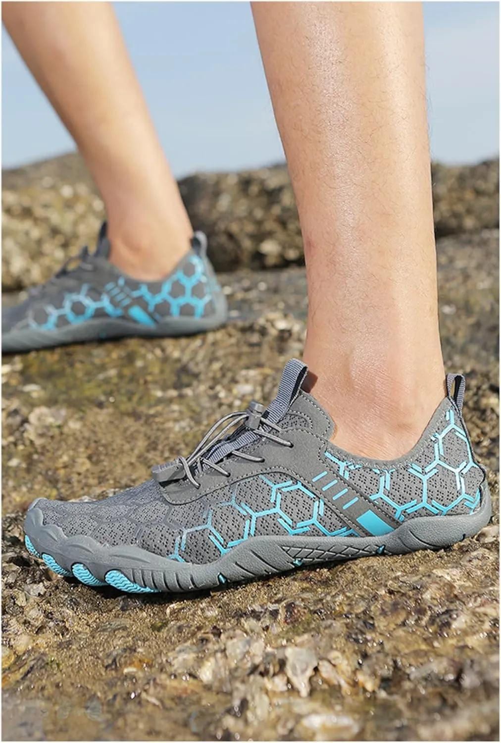 Footwear Barefoot Shoes Womens Mens Quick Dry Healthy Non-Slip Baresteps Athletic Wide Toe Running Water with Drainage Holes Hike Pro Box Hiking Walking Breathable Lightweight Unisex