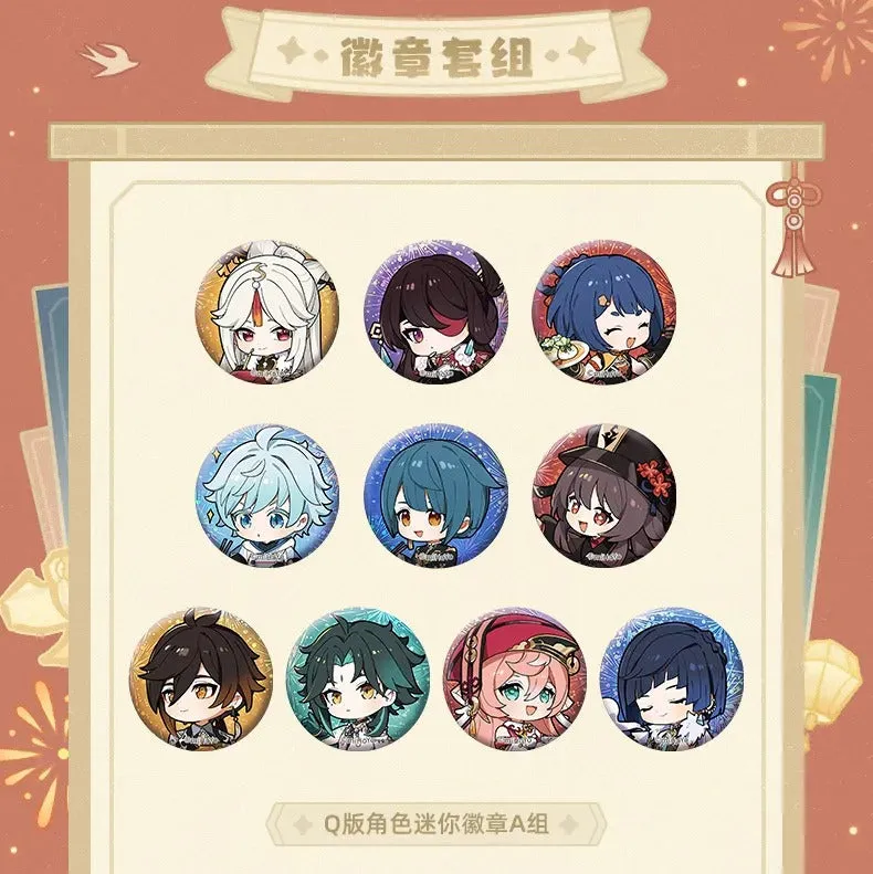 Genshin Impact - Vibrant Harriers Aloft in Spring Breeze Mini Badge & Red Envelope & Spring Festival Stickers miHoYo