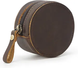 Genuine Leather Belt Loop Coin Purse, Vintage Mini Coin Pouch, Jewelry Organizer