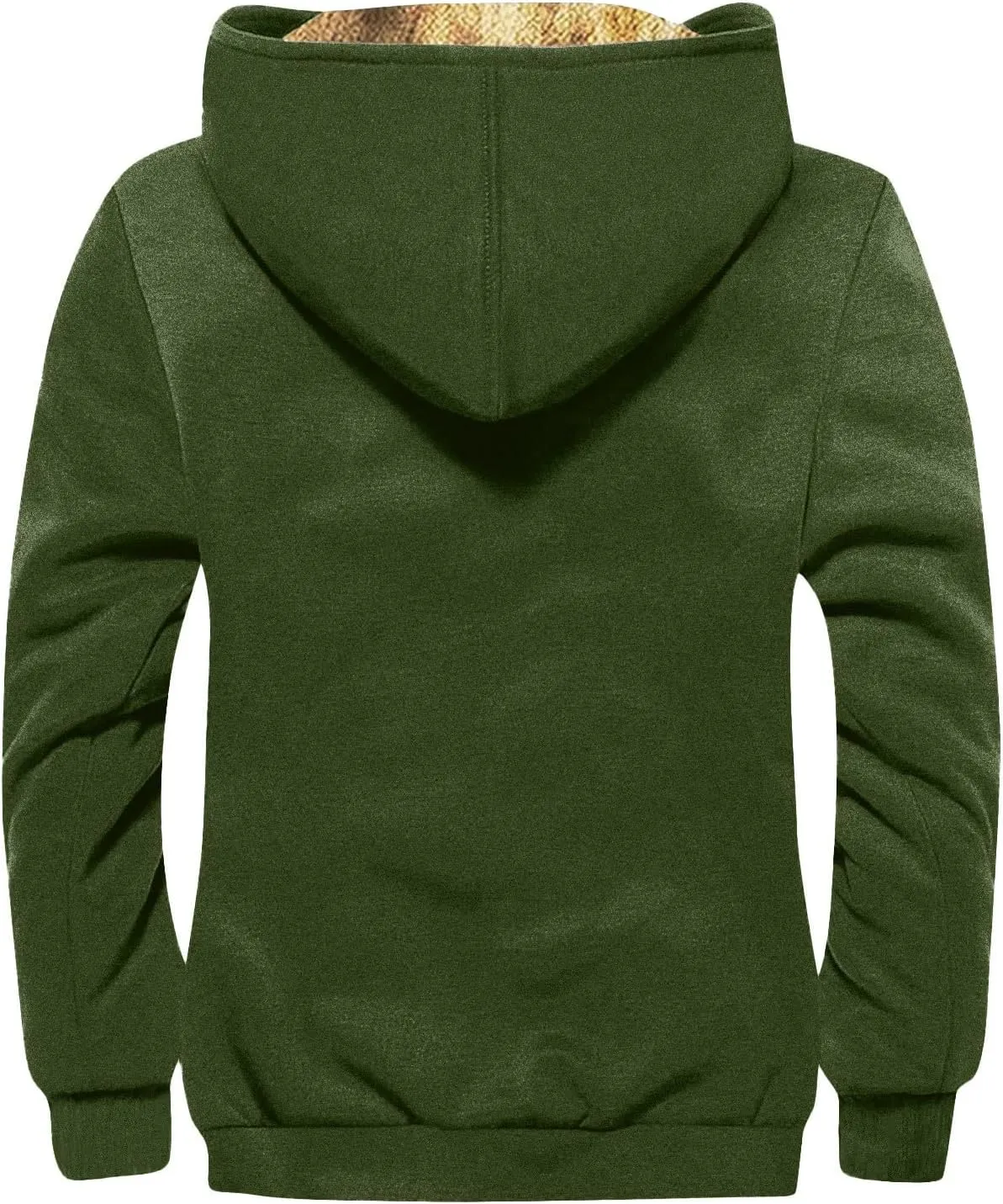 GOFULY Mens Jackets Winter Sherpa With Hood Heavyweight Coats Fuzzy Fleece Full Zip Graphic Hoodies Fall Clothes Trendy