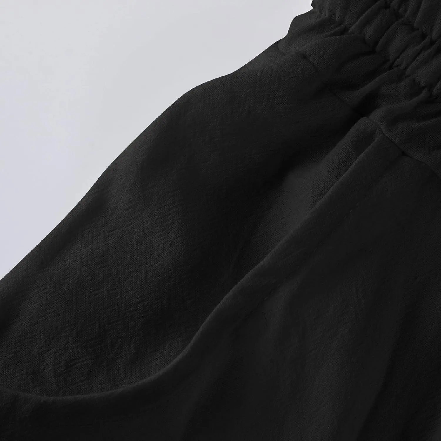 GOFULY Womens Lounge Pants 2025 Elastic Waist Drawstring Sumemr High Waisted Pants Straight Wide Leg with Pockets Trousers