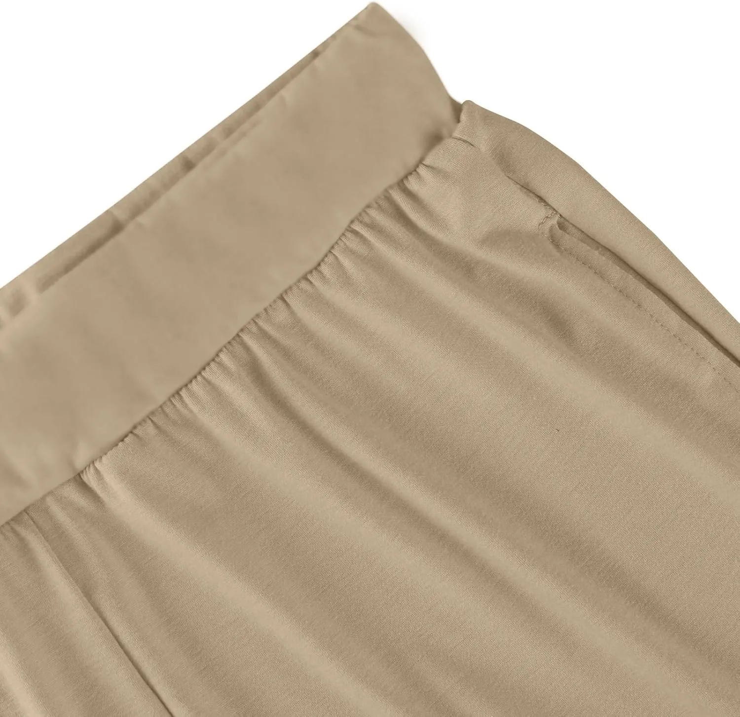 GOFULY Women's Pants Straight Wide Leg High Waisted Palazzo Pants Elastic Waist Drawstring Sumemr 2025 Trousers with Pockets