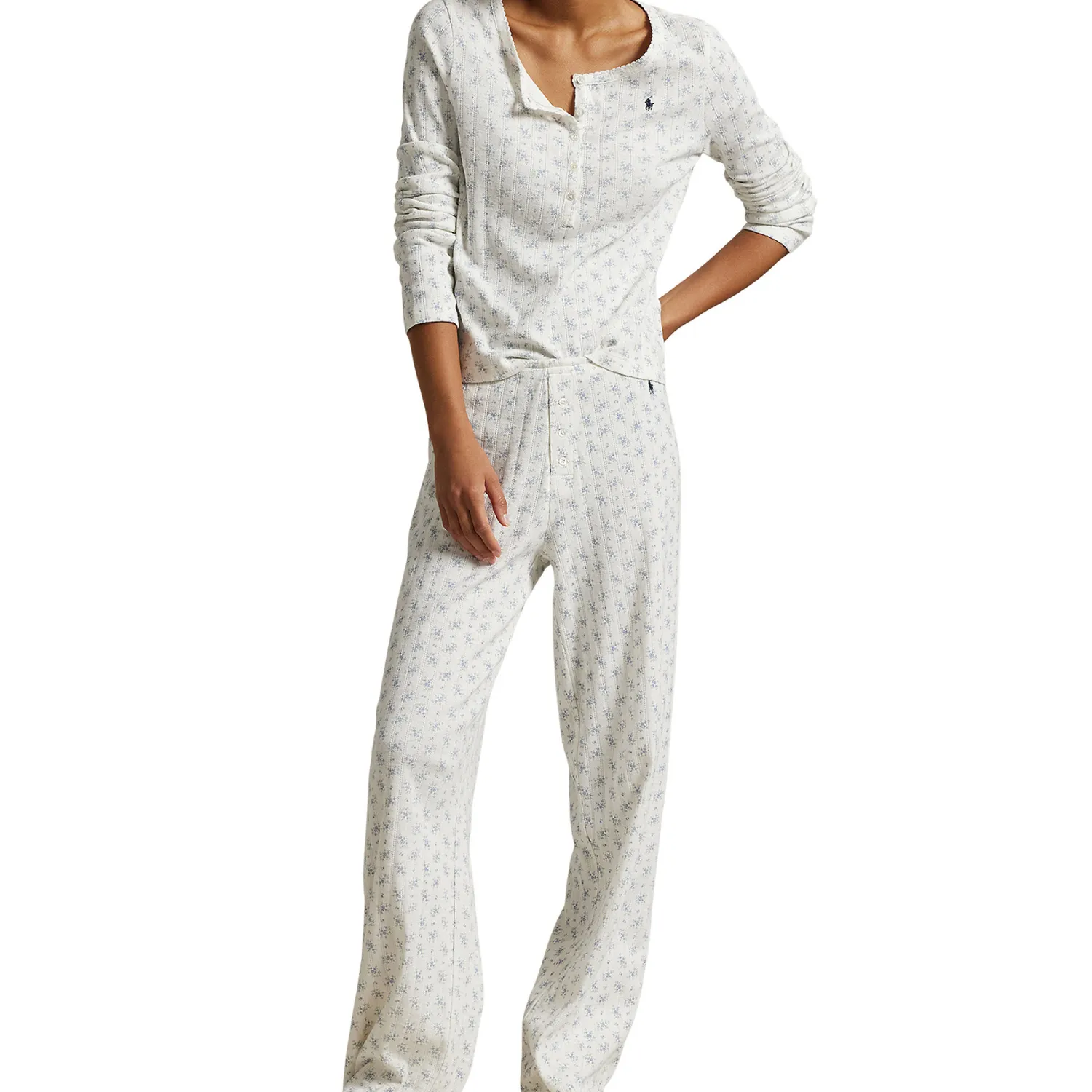 Henley   Wide Leg Sleep Set (Colby Floral)