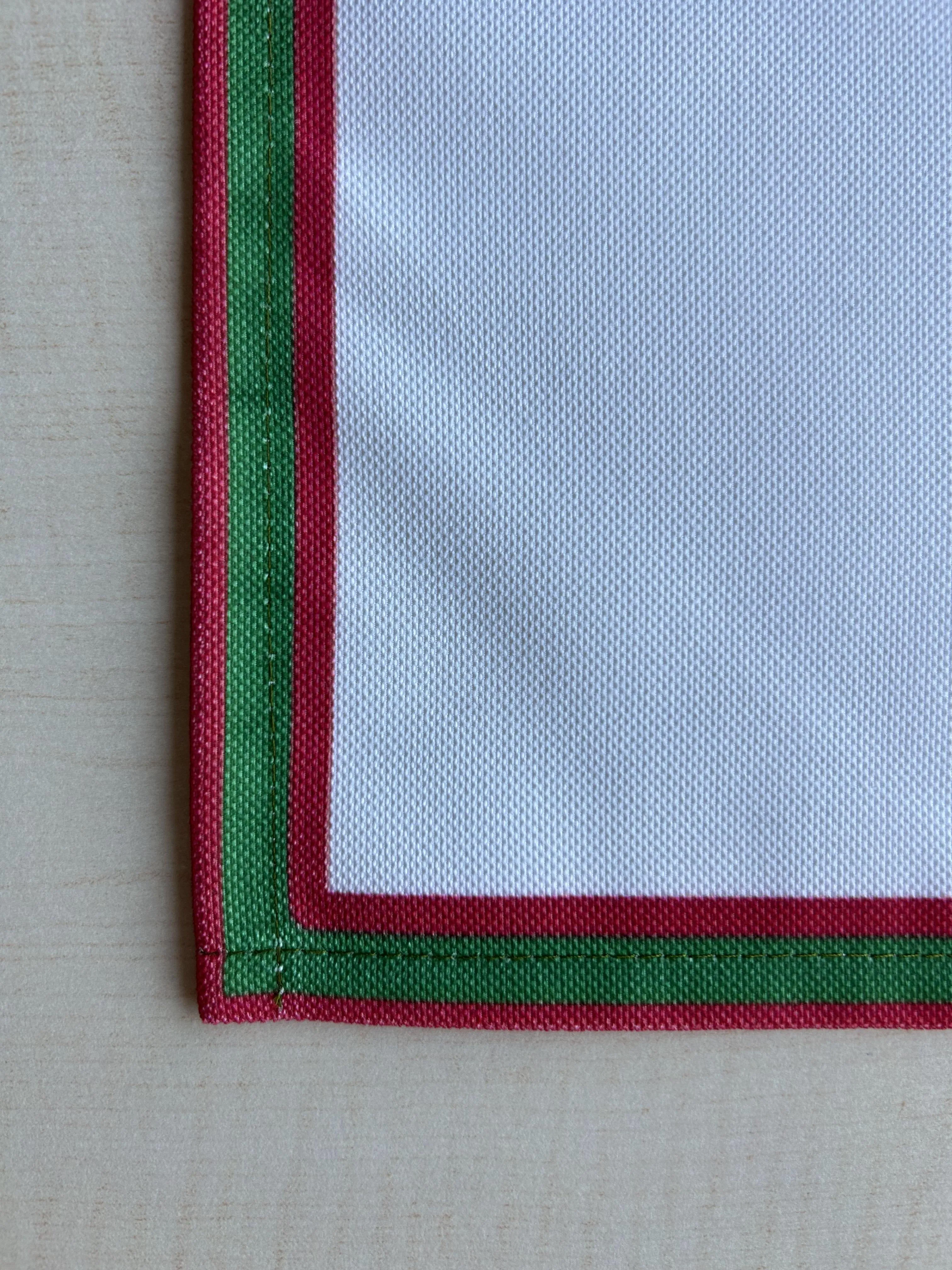 Holly Berry and Greenery Pattern Placemats - Nature Inspired Decorating