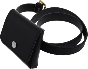 Homoyoyo Adaptable Women's Fashion Belt Elastic Decorative Belt Bag Imitation Leather Key Phone Holder Versatile for Daily Party Outfits