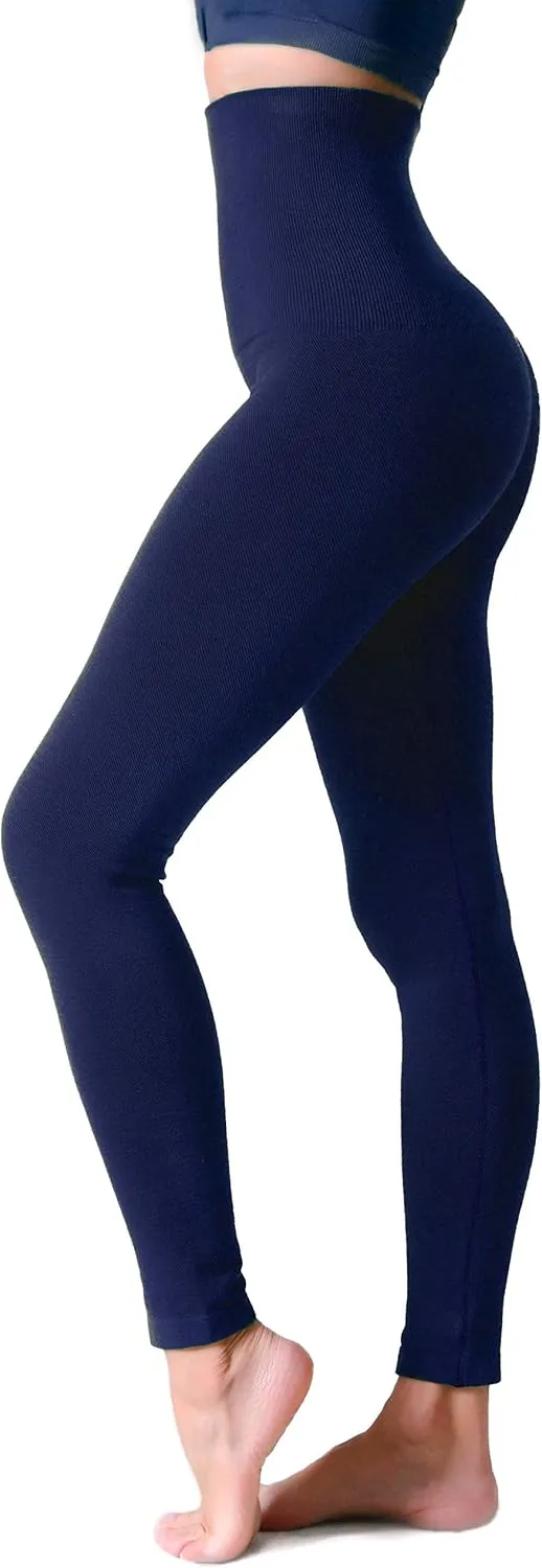 ICONOFLASH Women's High Waist Control Top Compression Leggings