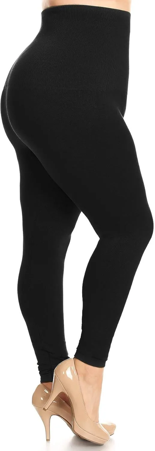 ICONOFLASH Women's High Waist Control Top Compression Leggings
