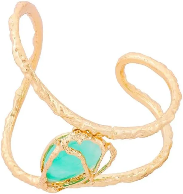 Irregular Metal Open Bangles for Women Statement Gold Silver Color Cuff Bracelet