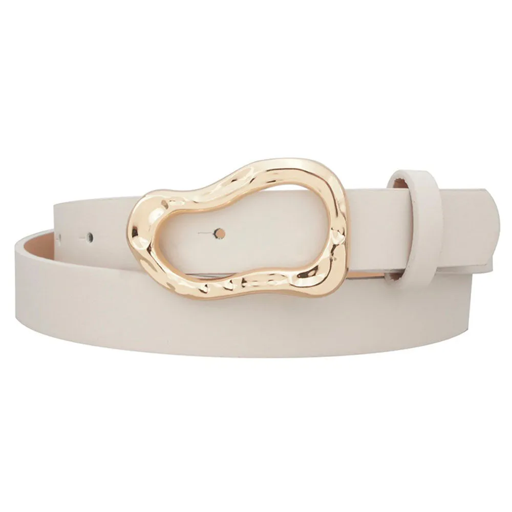 Ivory Oval Swirl Belt