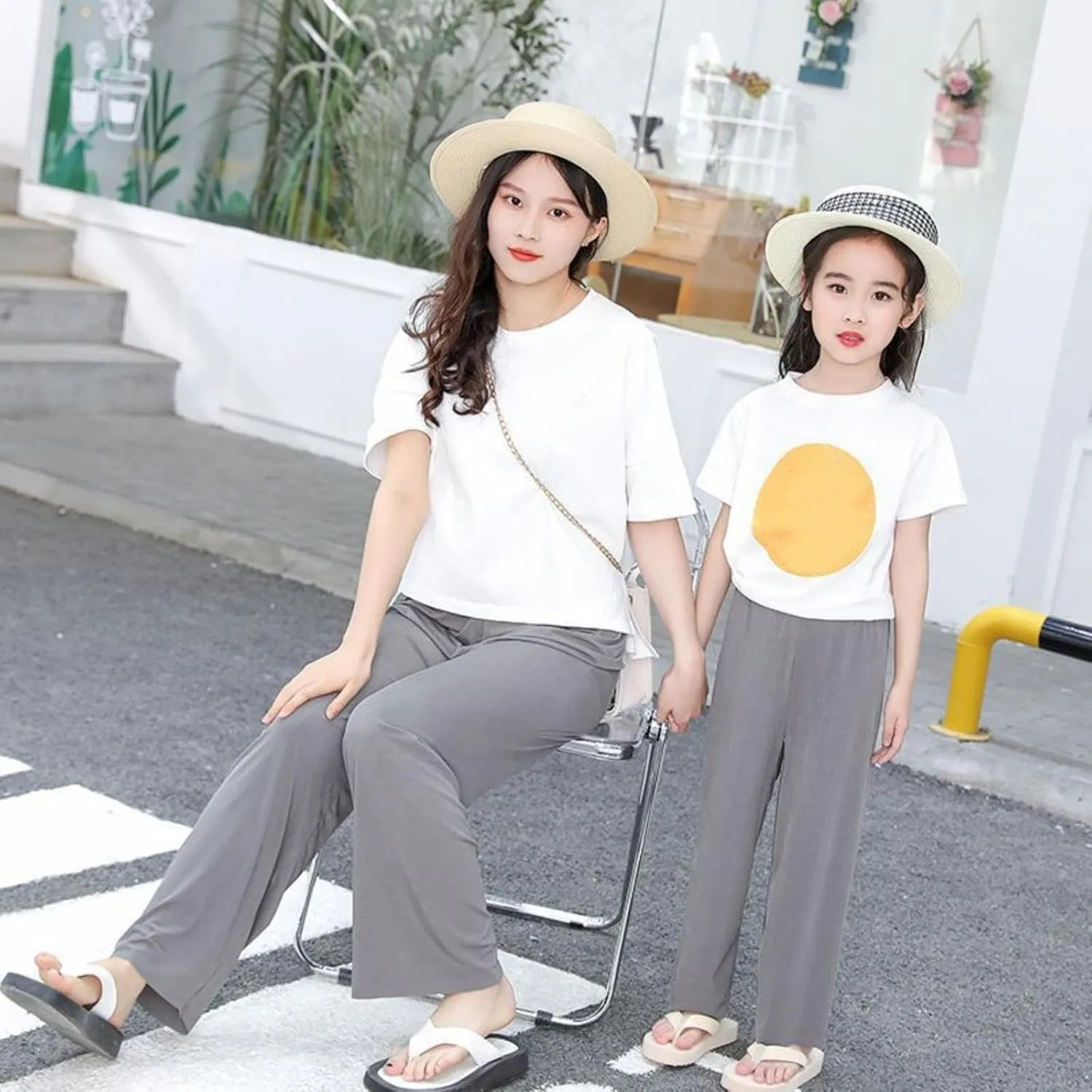 Kids Long Pants Trousers Linen loomer Elastic Basic Harem Pants Joggers Soft Cotton Wide Leg Pants Summer Pants