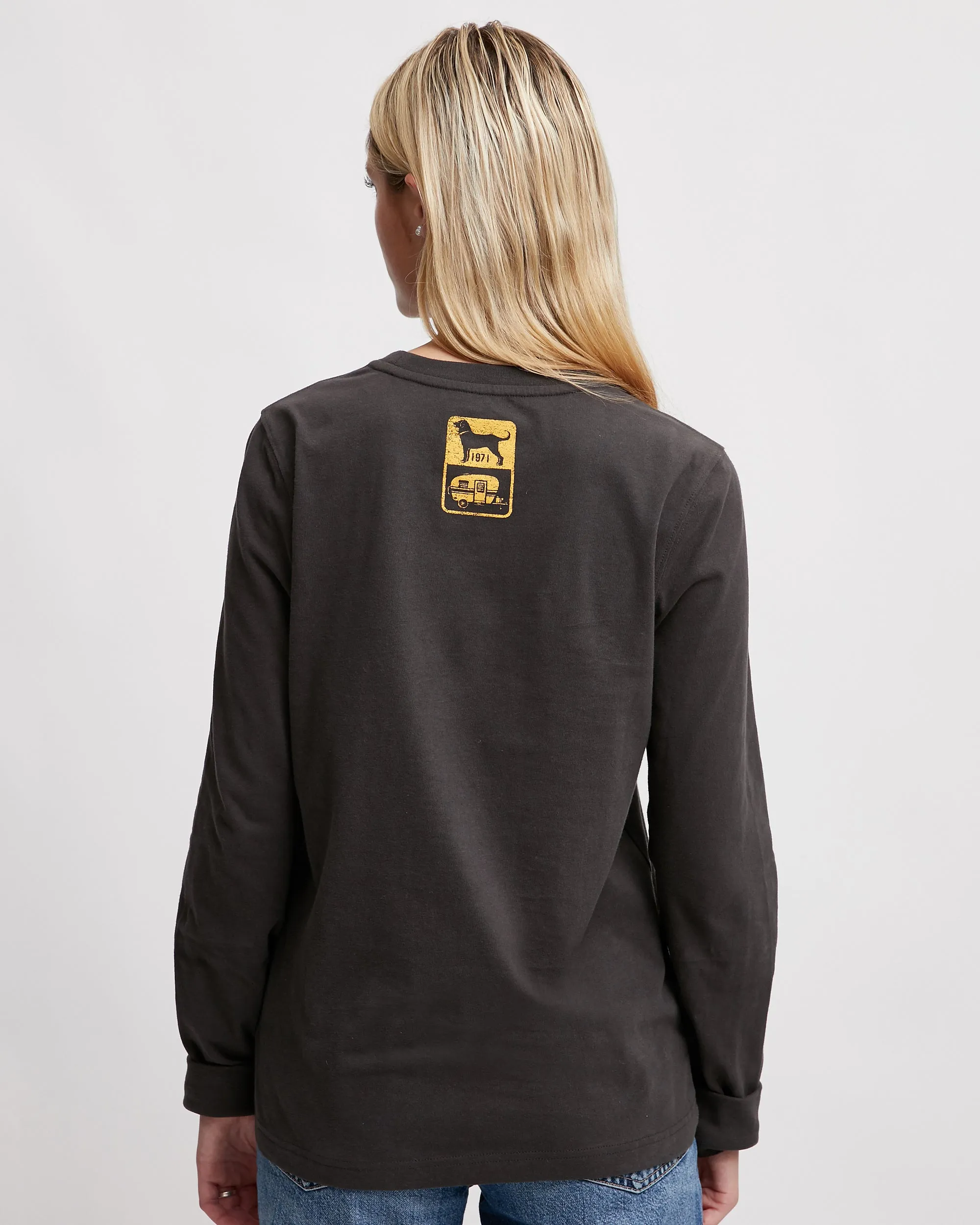 Ladies Happiest Camper Longsleeve Tee
