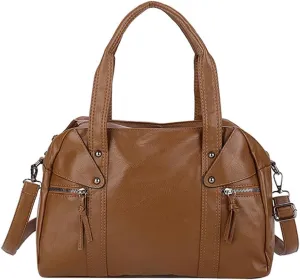 Large Crossbody Bags for Women Leather Shoulder Handbag Designer Satchel Handbags Top Handle Work Travel Tote Bag