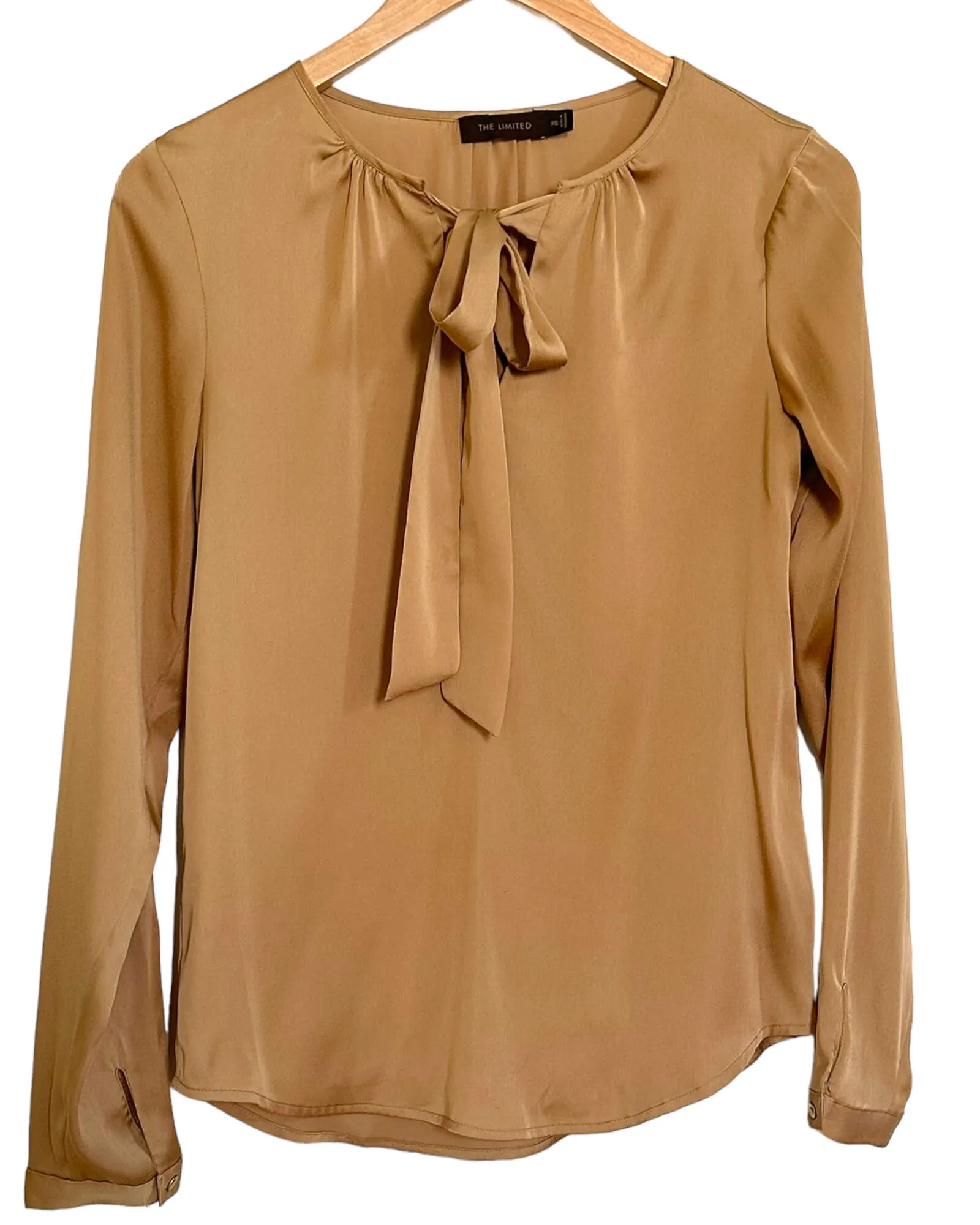 Light Spring Bronze Tie Sash Blouse