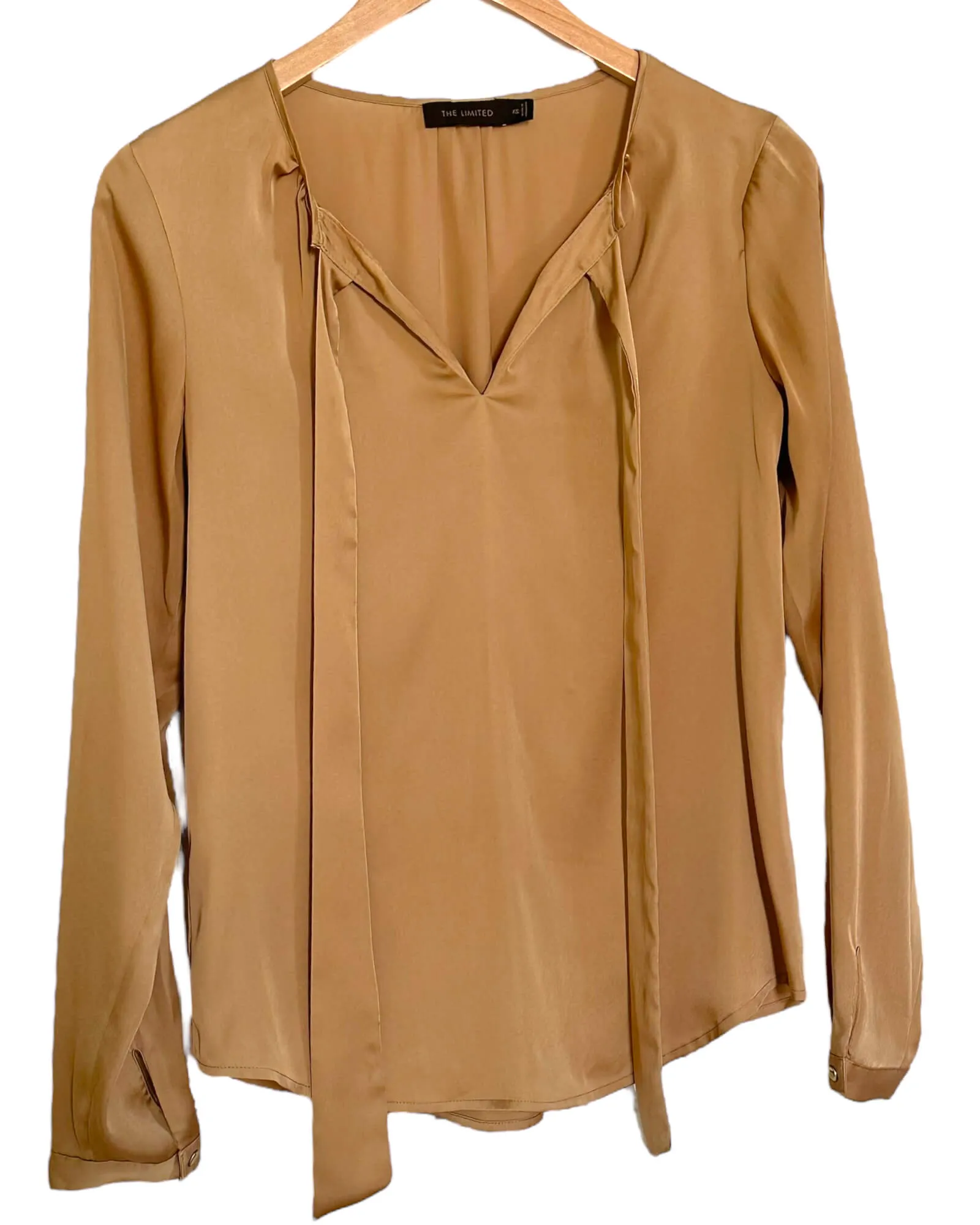 Light Spring Bronze Tie Sash Blouse