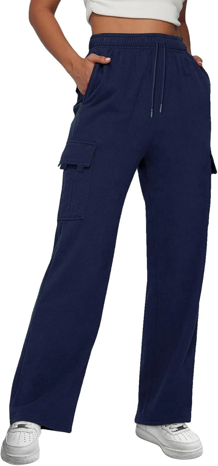Linen Pants for Men Solid Color Casual Zipper Pocket Colorblock Loose Comfy Sweatpants Trousers for Men Green
