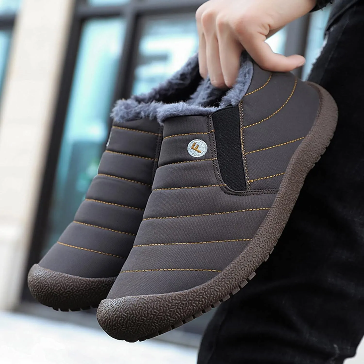 Long Winter Boots for Women 2023 Trendy Womens Black Winter Snow Boots Black Winter Work Boots for Woman Waterproof Non Slip Work Boots for Women Botas De Hule Para Mujer De Trabajo Para Frio