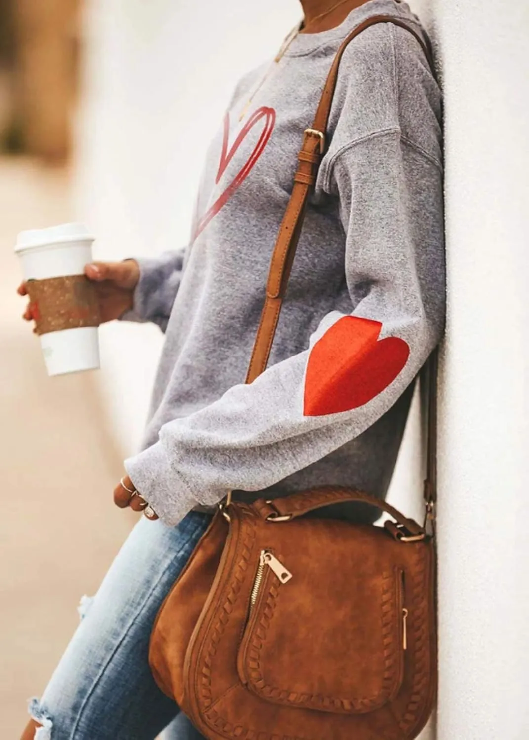 Love Heart Dog Paw Print Sweatshirts Women Long Sleeve Pullover Tops Casual Blouse Mother's Day