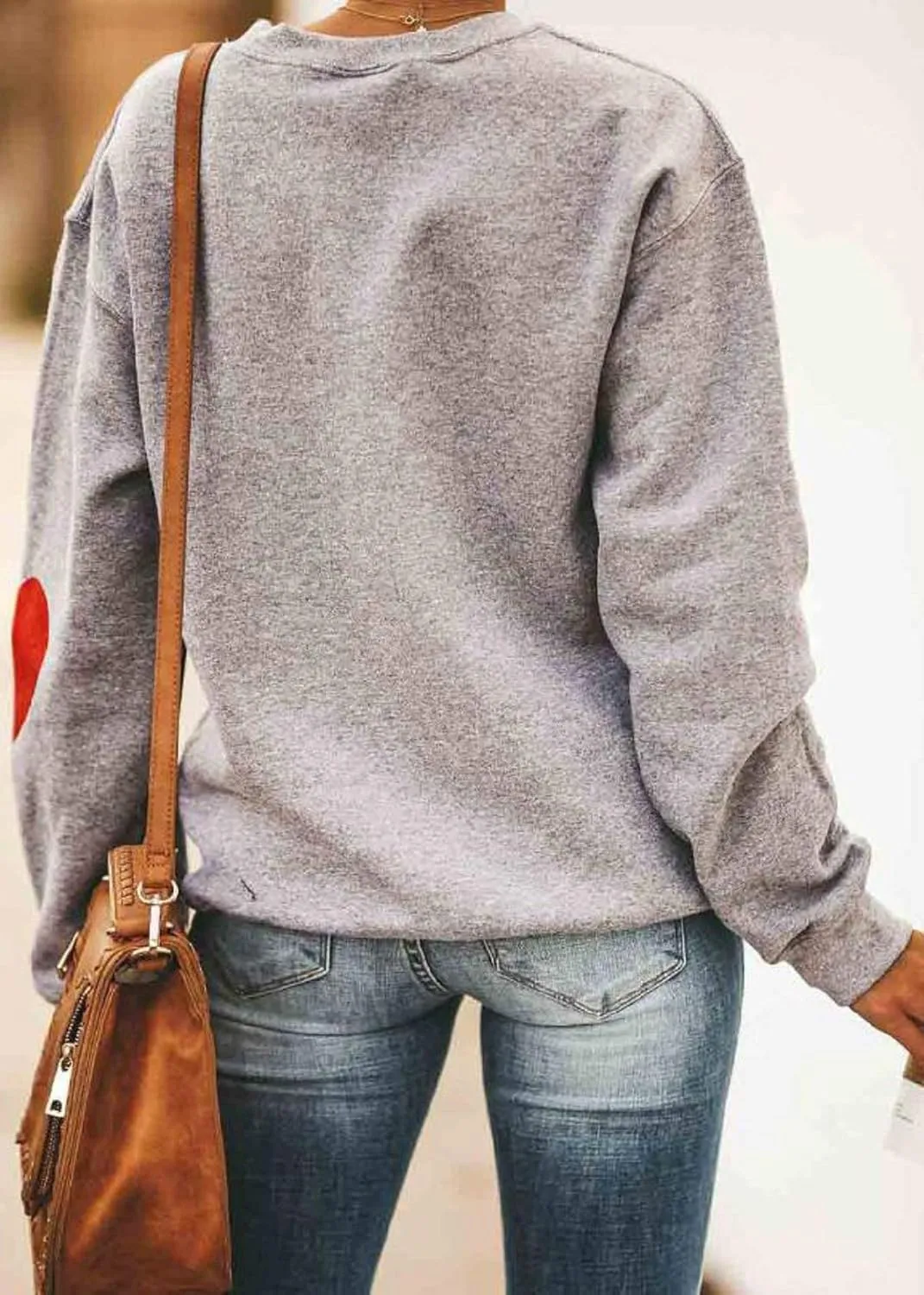 Love Heart Dog Paw Print Sweatshirts Women Long Sleeve Pullover Tops Casual Blouse Mother's Day
