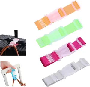 Luggage Carrying Clip Buckle, Luggage Straps for Suitcases, Travel Belt, Suitcase Strap (4PCS)