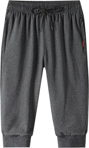 Men Cargo Combat Work Pants Casual Linen Stretchy Linen Pant Cuffed Hem Sweatpant Joggers Loose Fitness
