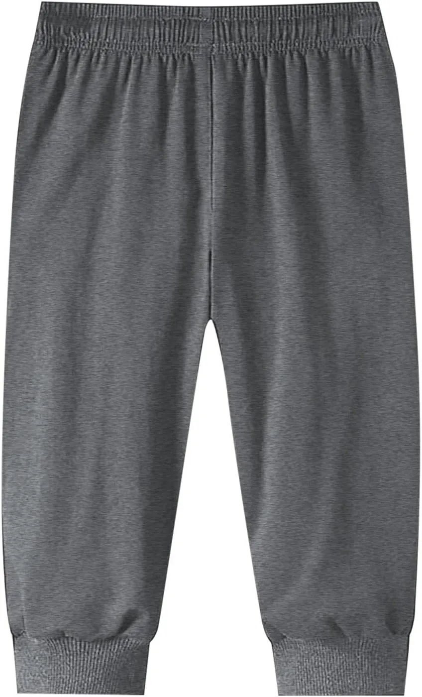 Men Cargo Combat Work Pants Casual Linen Stretchy Linen Pant Cuffed Hem Sweatpant Joggers Loose Fitness