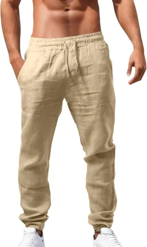 Men's Cargo Combat Work Pant Outdoor Joggers Soft Sweat Pants Straight Leg Pant Track Lounge Pants