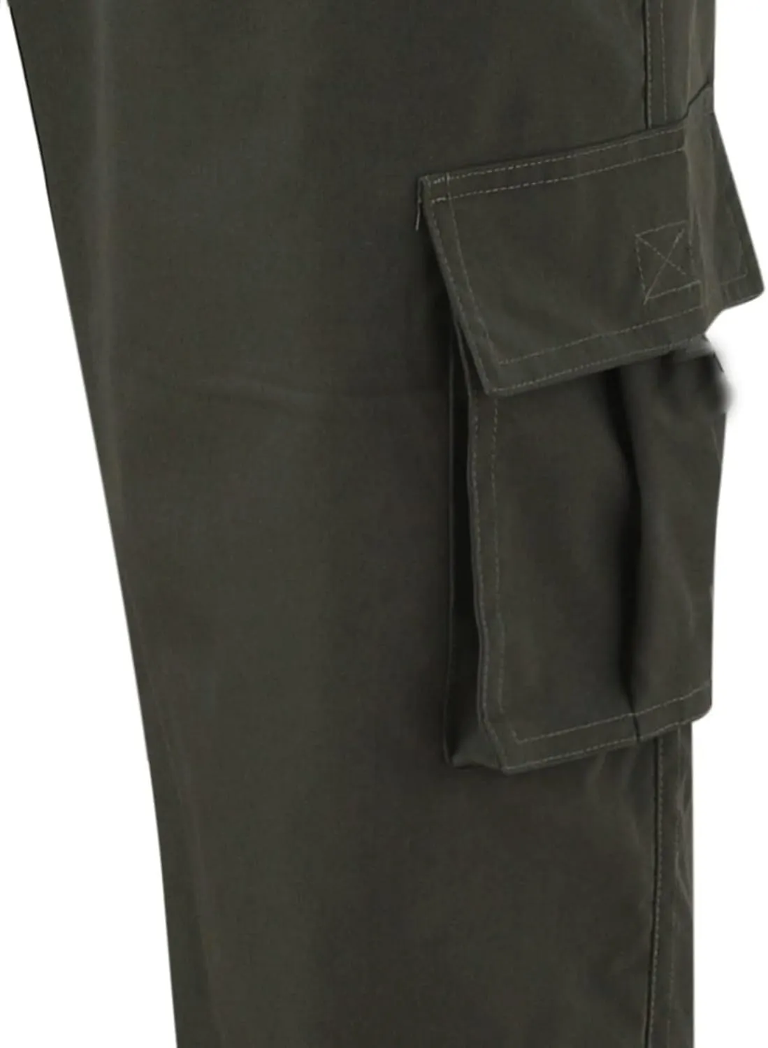 Mens Cargo Combat Work Pant Training Gym Running Jogger Sweatpant Loose Fit Straight Leg Lounge Pants