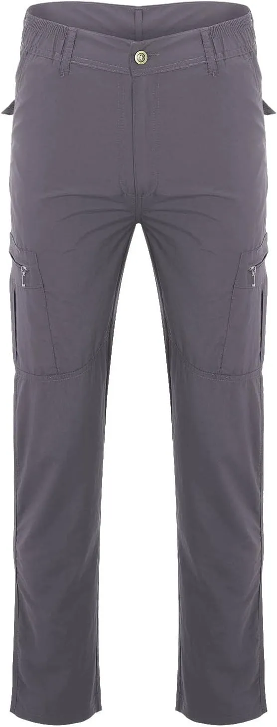 Mens Cargo Pants Work Stretch Multi Pockets Pant Military Tactical Lightweight Joggers Hiking Outdoor Waterproof Pant