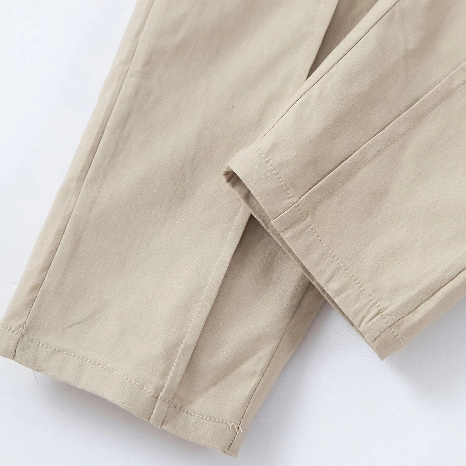 Men's Casual Cargo Chino Trousers Sport Jogging Slim Fit Trousers Linen Pants Men's Straight Tapered Fit Cargo Pants