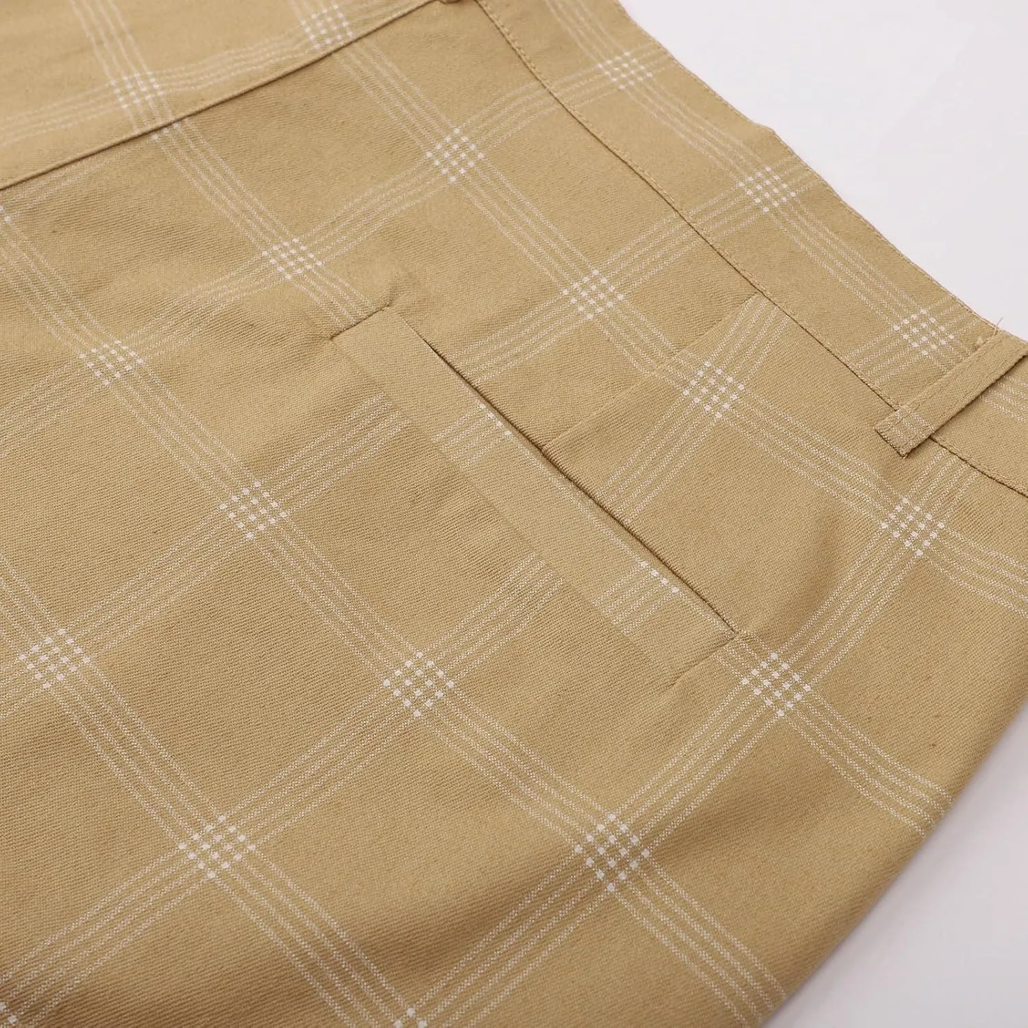 Men's Dress Pants Plaid Skinny Slim Fit Dress Pants Stretch Regular Fit Business Golf Pencil Chinos Pants