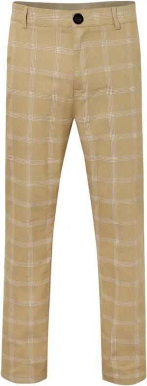 Men's Dress Pants Plaid Skinny Slim Fit Dress Pants Stretch Regular Fit Business Golf Pencil Chinos Pants