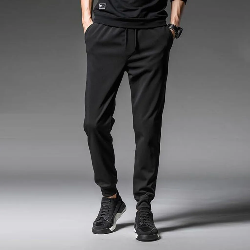 Mens Fashion Joggers Sweatpants Sports Pocket Trousers Beam Drawstring Men's Active Athletic Casual Tricot Sweatpants