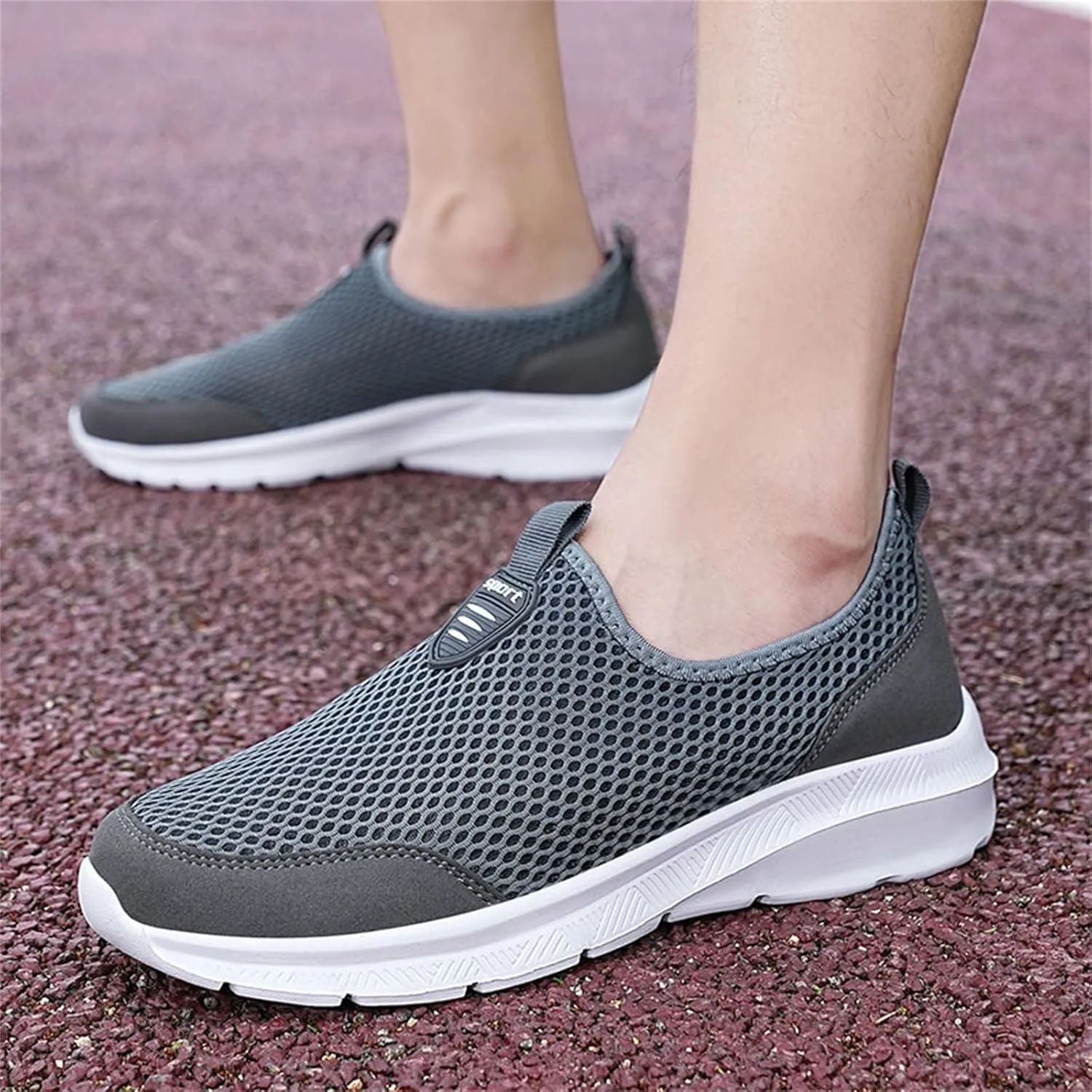 Men's Running Shoes Comfortable Lightweight Breathable Walking Shoes Mesh Workout Casual Sports Shoes