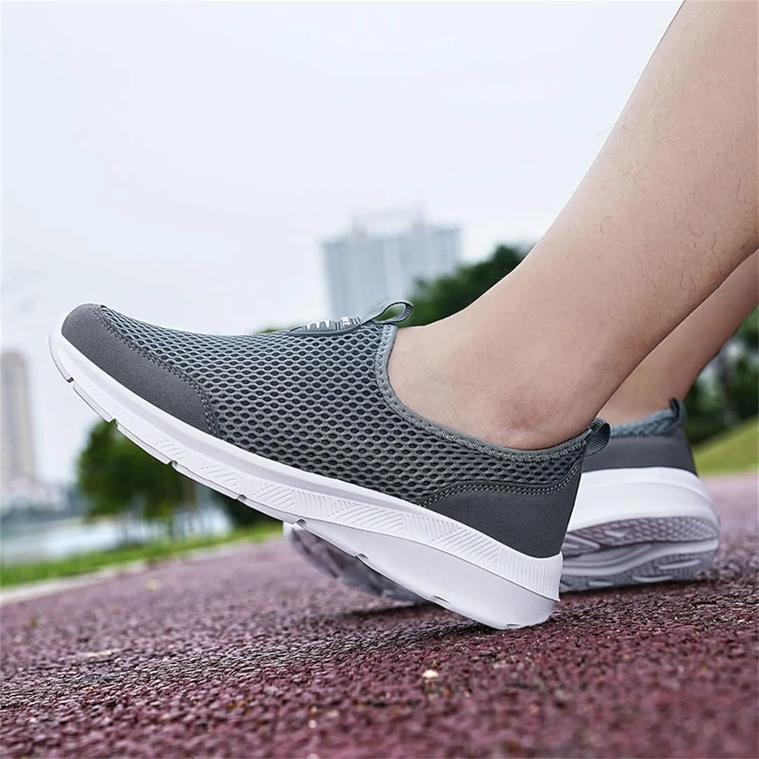 Men's Running Shoes Comfortable Lightweight Breathable Walking Shoes Mesh Workout Casual Sports Shoes