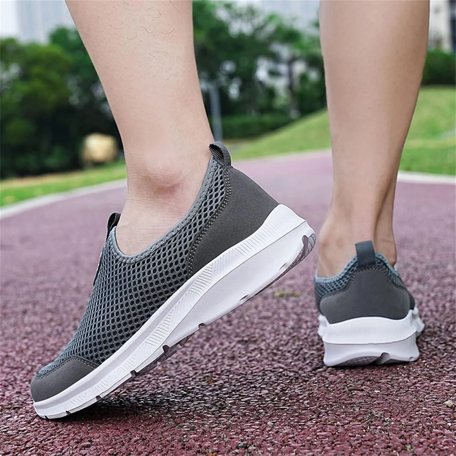 Men's Running Shoes Comfortable Lightweight Breathable Walking Shoes Mesh Workout Casual Sports Shoes