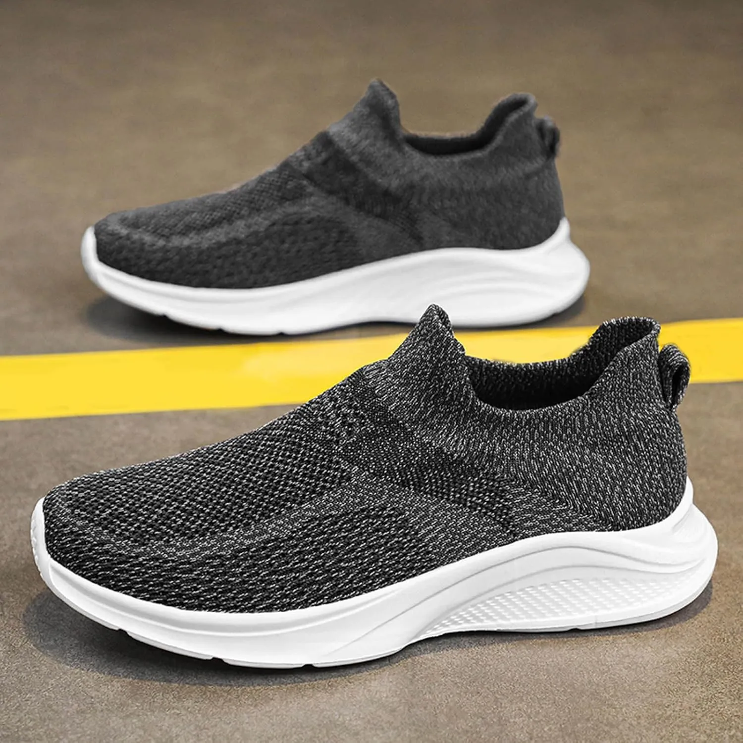 Mens Slip on Shoes Mens Tennis Shoes Shoe for Men Walking Shoe for Men Running Trail Breathable Sneaker