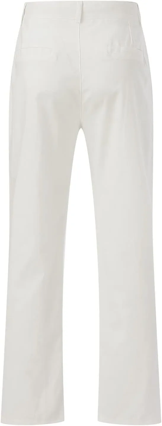 Men's Summer Linen Pants Classic Regular Fit Modern Relaxed Lightweight Dress Casual Pants for Everyday Wear