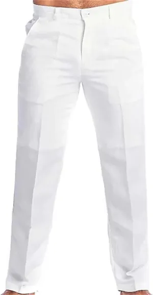Men's Summer Linen Pants Classic Regular Fit Modern Relaxed Lightweight Dress Casual Pants for Everyday Wear