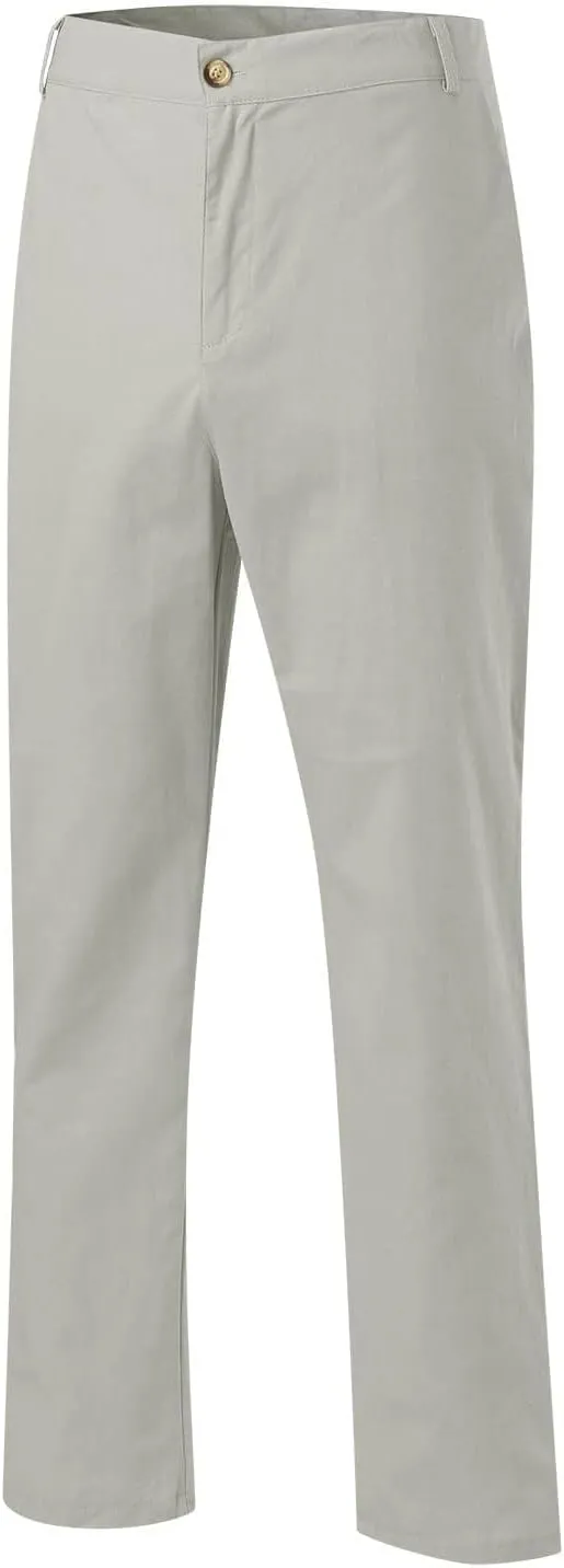 Men's Summer Linen Pants Classic Regular Fit Modern Relaxed Lightweight Dress Casual Pants for Everyday Wear