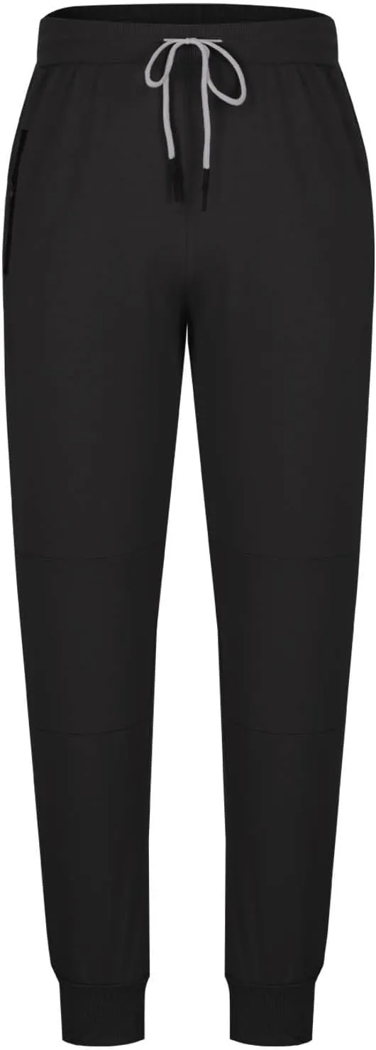 Mens Sweatpants Joggers Lightweight Elastic Waist Drawstring Athletic Gym Workout Hiking Trouser Casual Tapered Pants