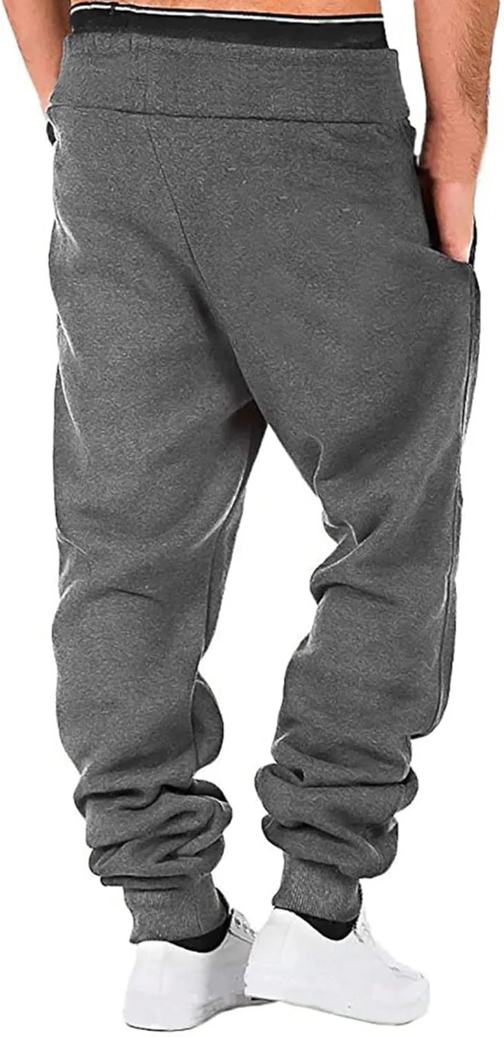Mens Sweatpants with Pockets Big and Tall Fit Casual Trousers Mens Lightweight Running Gym Jogger Pants Men's Workout