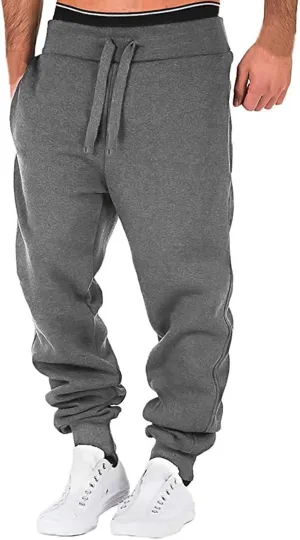 Mens Sweatpants with Pockets Big and Tall Fit Casual Trousers Mens Lightweight Running Gym Jogger Pants Men's Workout