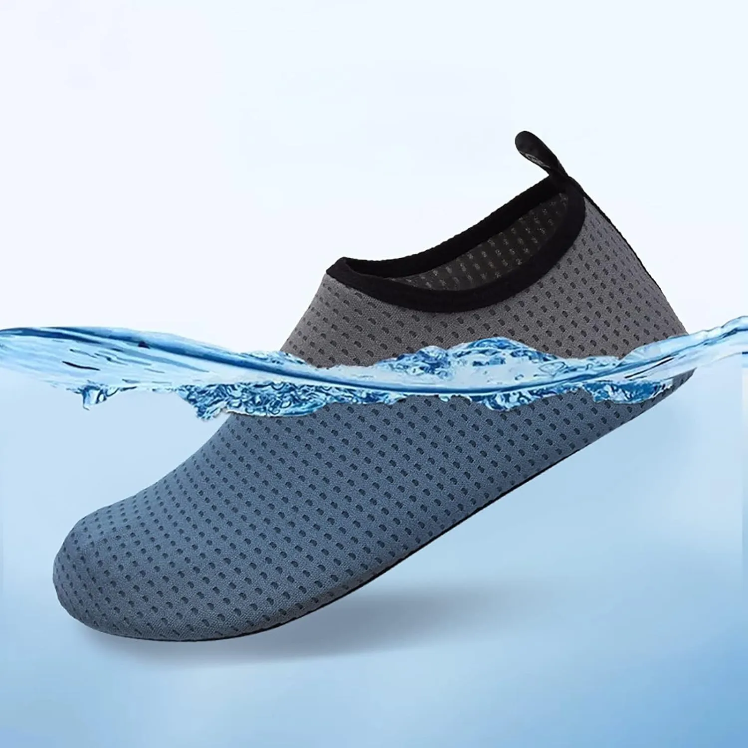 Mens Water Shoes Wide Width Quick Drying Slip On for Water Sports Travel Walk